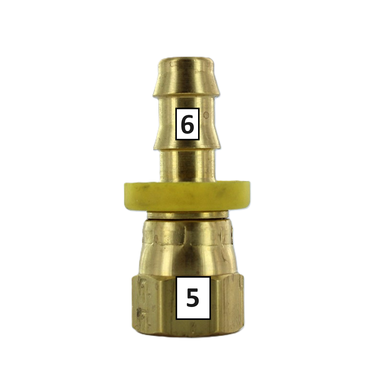 5/16" Female JIC to 3/8" Hose end