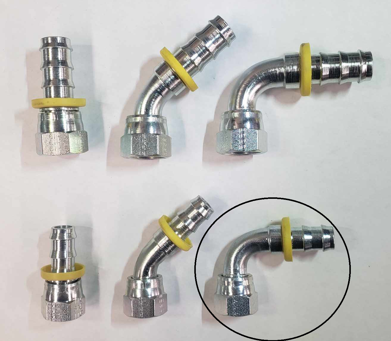 1/2" Hose end fittings - 8x8 90°