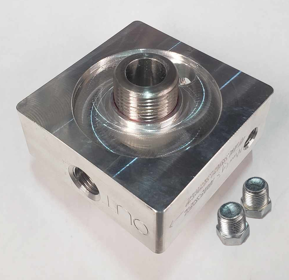 Marty's Diesel Billet fuel filter base