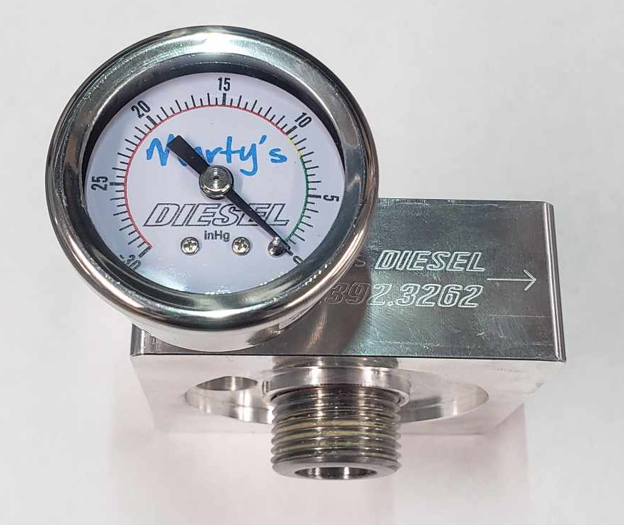 Marty's Diesel Billet fuel filter base