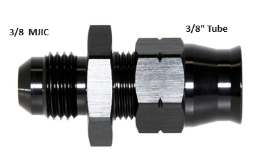 -6AN Male JIC to 3/8" Compression Tube