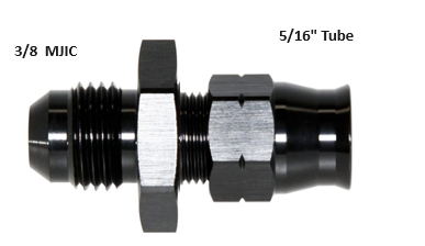 -6AN Male JIC to 5/16" Compression Tube