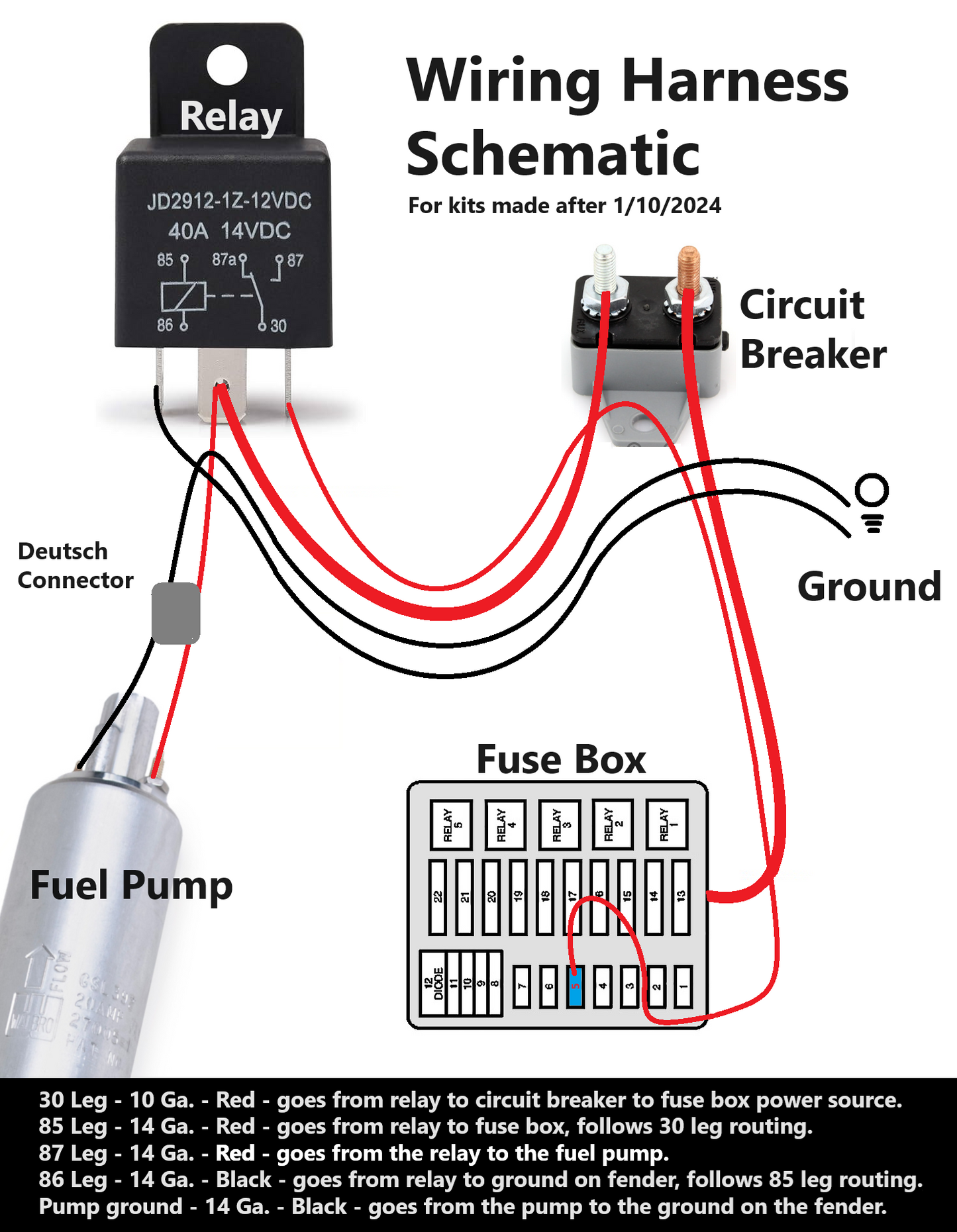 OBS E-Fuel Complete wiring harness