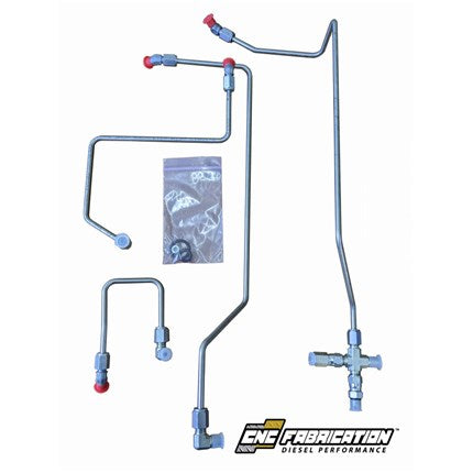 CNC Fabrication 4 Line Feed Fuel Line Kit - 99-03 Ford 7.3L