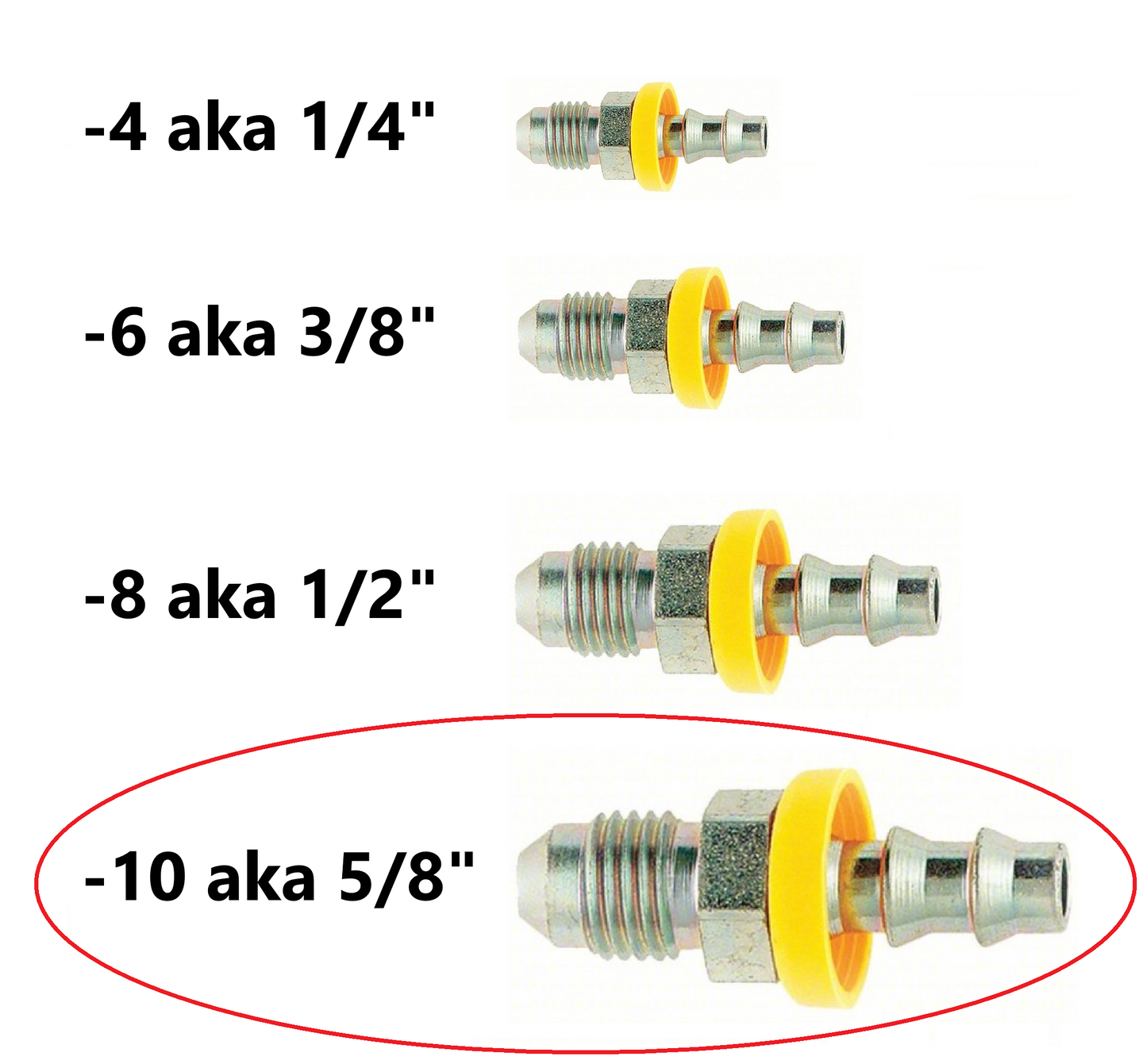 Male JIC x Pushlock Hose end - Straight