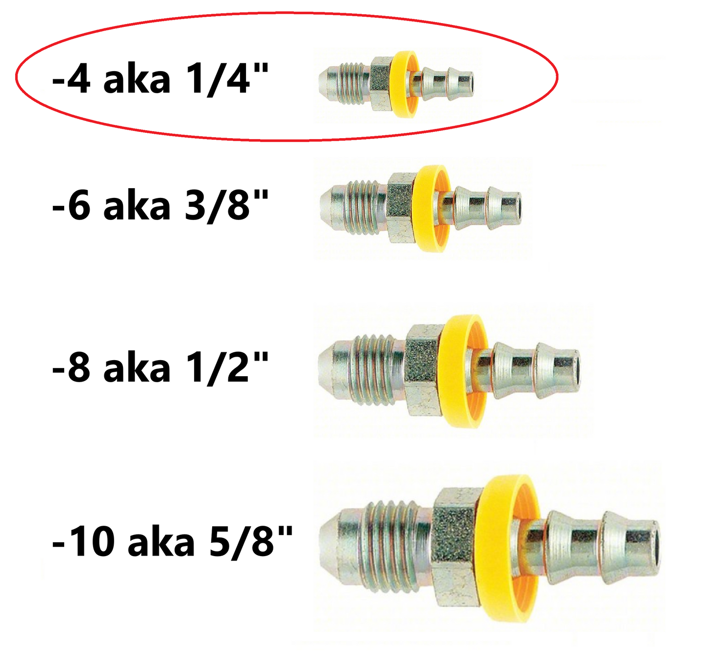 Male JIC x Pushlock Hose end - Straight