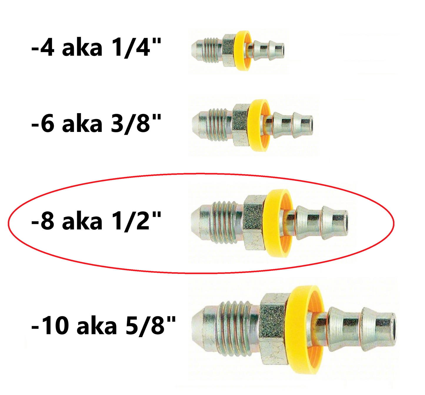 Male JIC x Pushlock Hose end - Straight