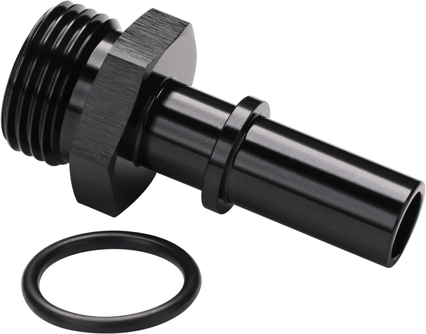 10AN -10 ORB Male to 1/2" SAE Quick Disconnect Connect Male Push On EFI Fuel Fitting Adapter Straight Aluminum Black
