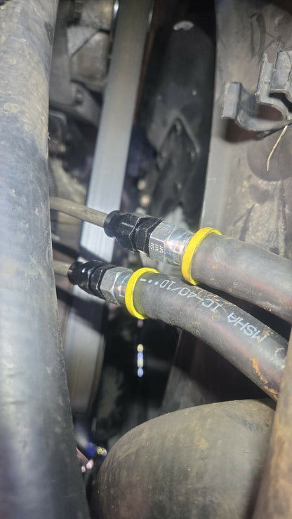 OBS transmission cooler line adapter for 6.0 transmission cooler