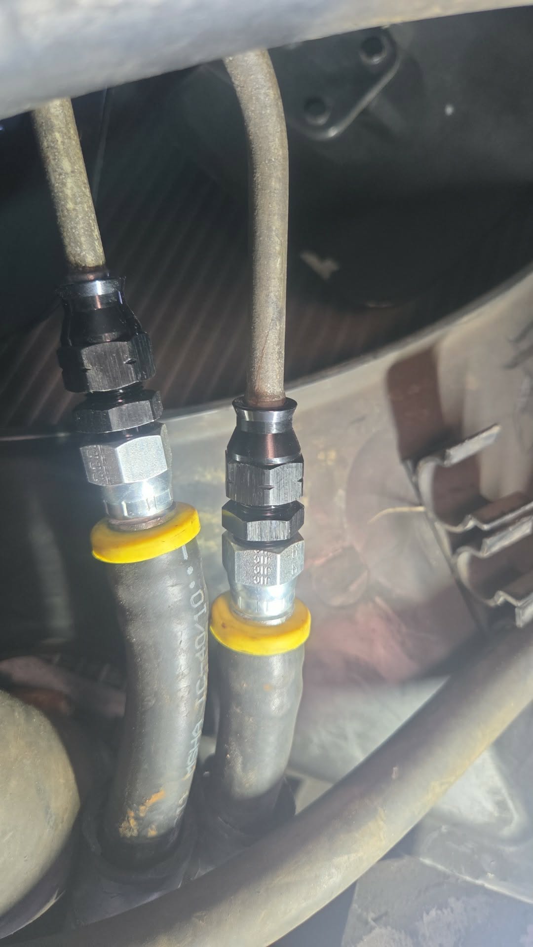 OBS transmission cooler line adapter for 6.0 transmission cooler