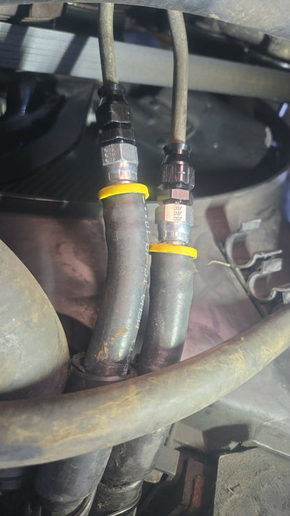 OBS transmission cooler line adapter for 6.0 transmission cooler