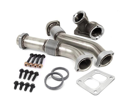 DieselSite 7.3 Powerstroke Stainless Steel Bellowed Up Pipes