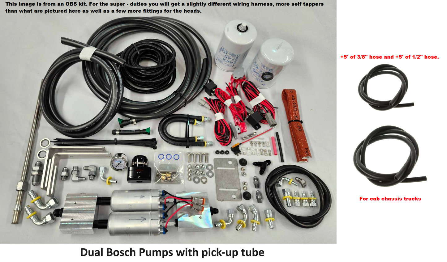 Super Duty Dual Bosch Fuel Kit