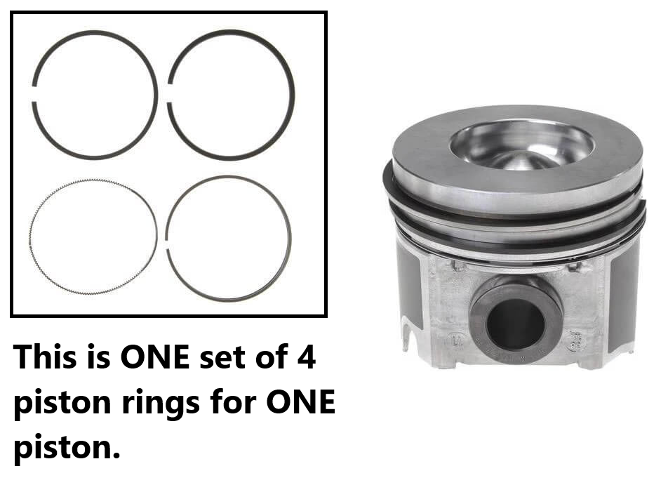 MAHLE S41940 Piston Ring Set - 03-07 Ford 6.0L Powerstroke